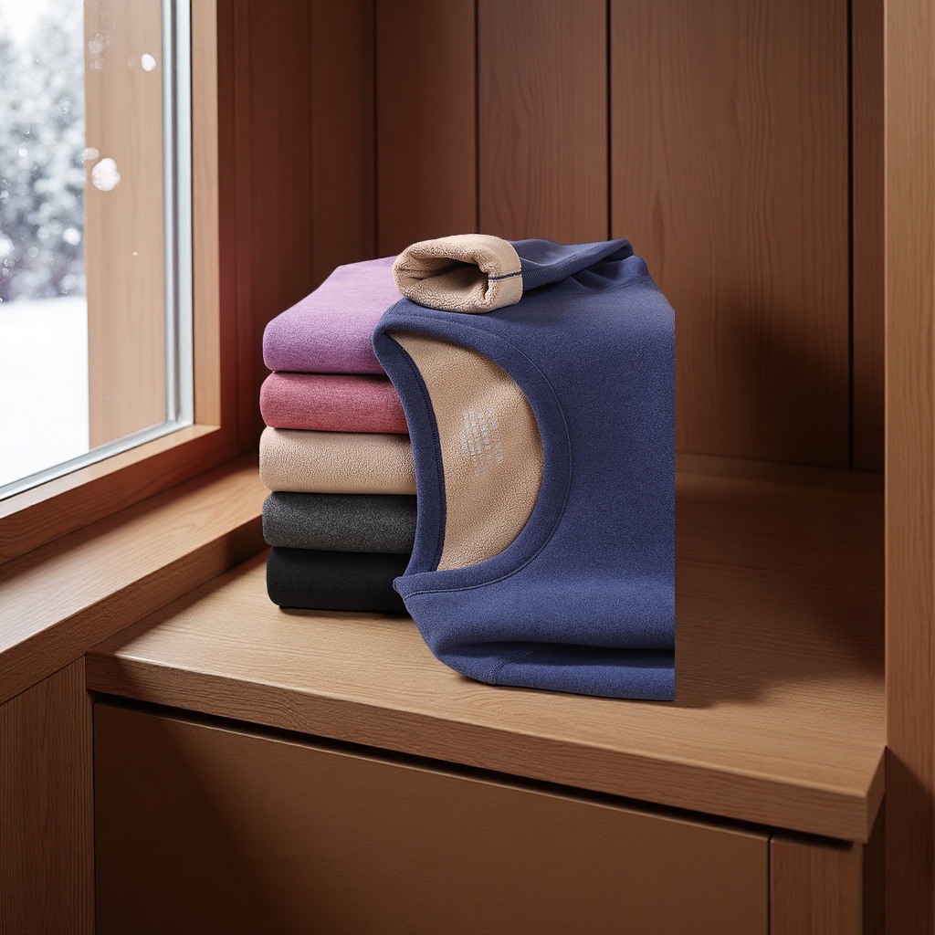 男士冬季加绒加厚保暖内衣套装羊驼绒秋衣秋裤防寒自发热舒适暖和