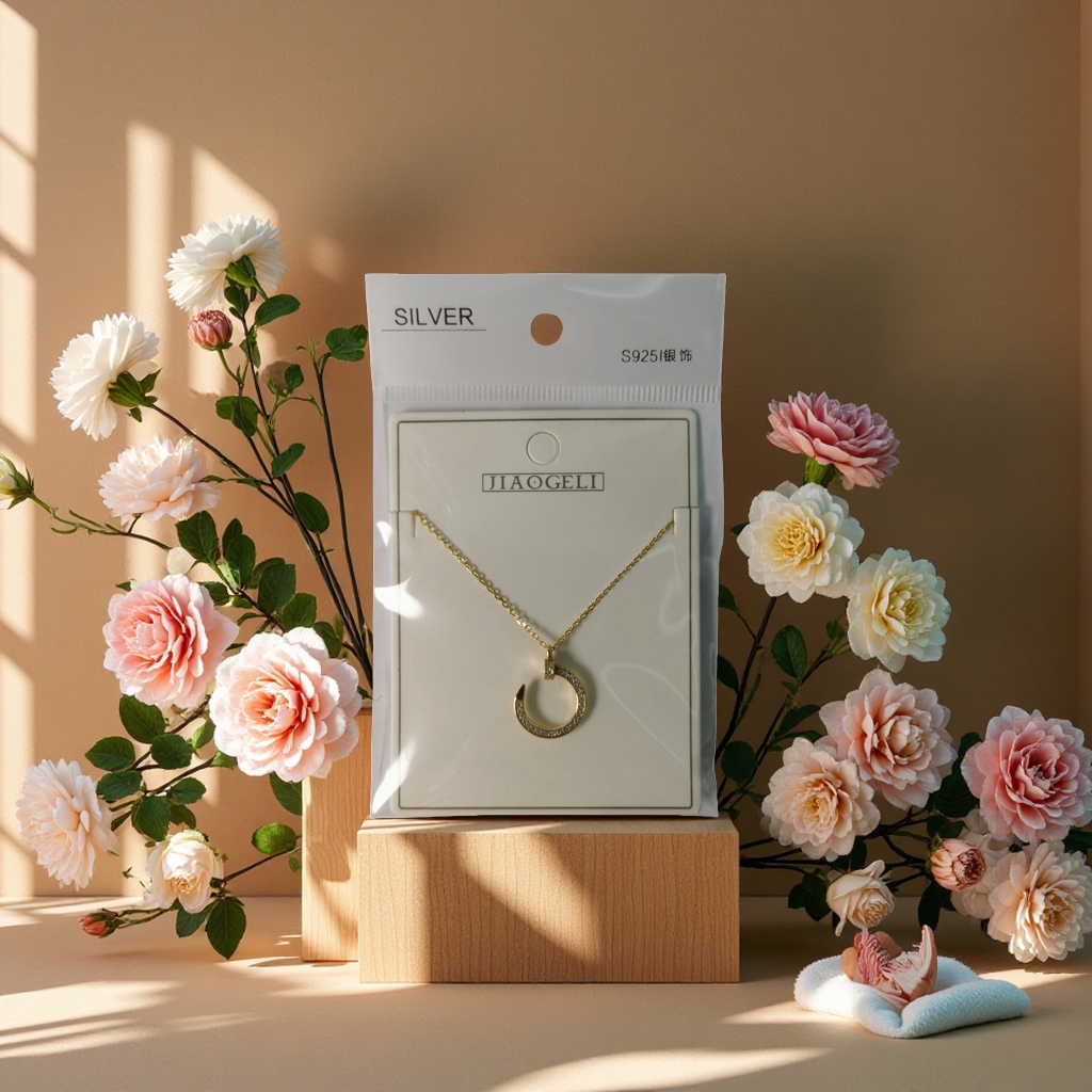 925银项链 时尚简约百搭女款长款吊坠饰品送礼优雅潮流110902323