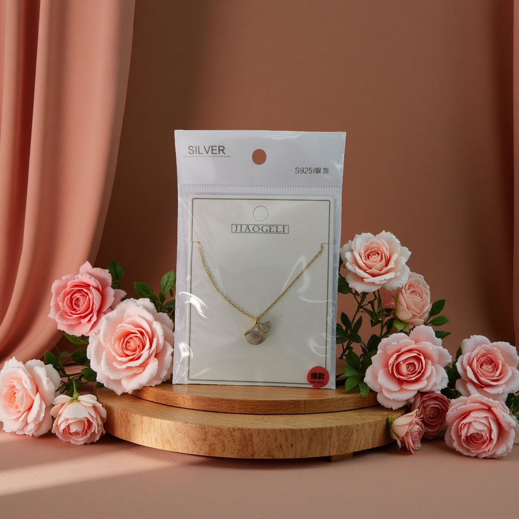 925银项链时尚简约百搭女士饰品长款银链送礼优雅潮流