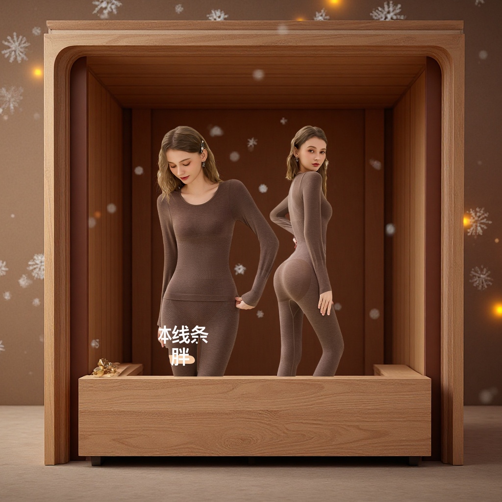 内衣套装保暖/保暖内衣/秋衣秋裤/保暖/羊绒保暖裤产品图