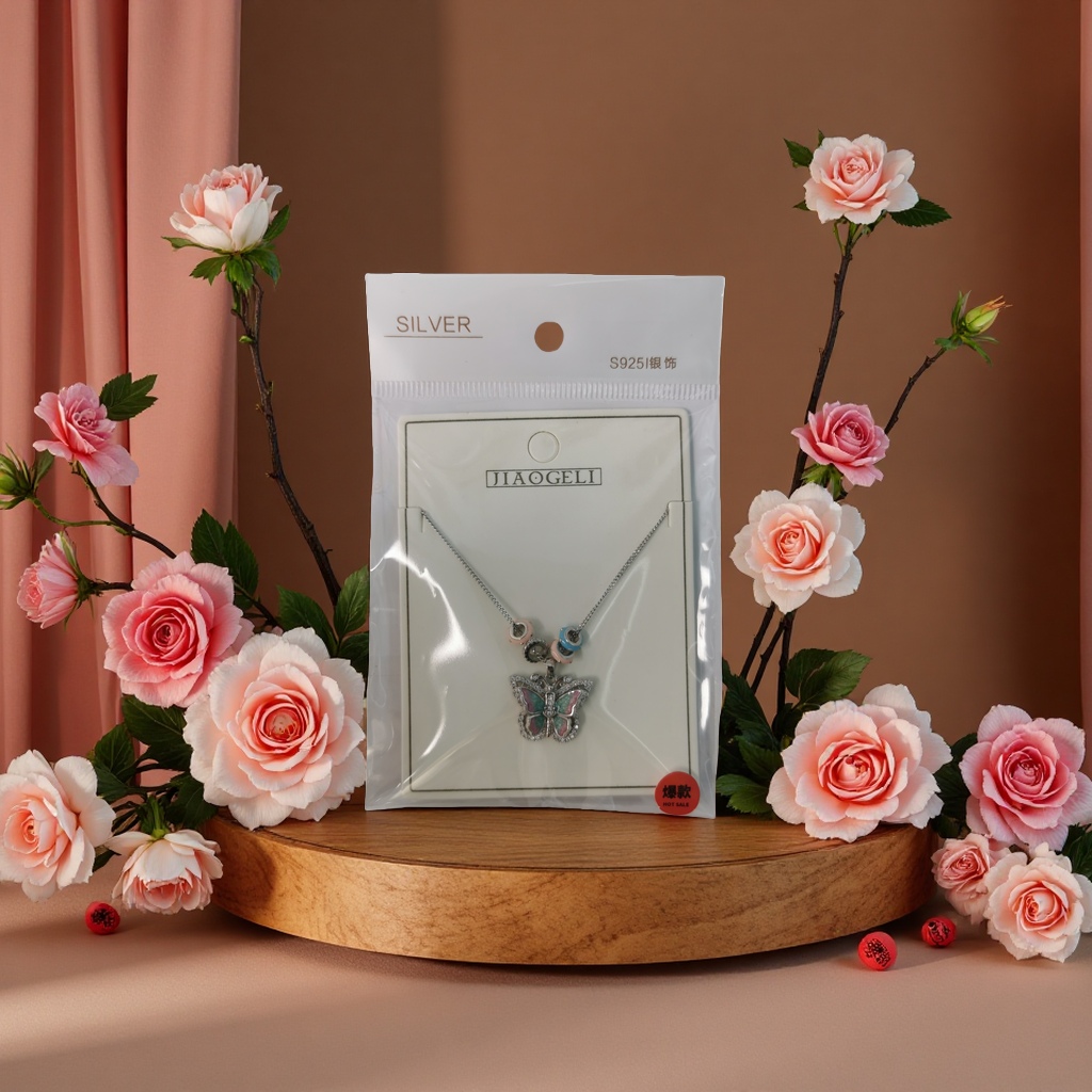 925银项链 时尚简约百搭女款长款吊坠饰品送礼优雅潮流112106509