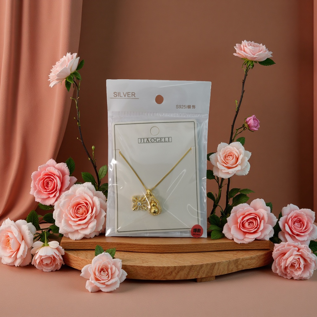 925银项链 时尚简约百搭女款细链吊坠饰品礼物送女友赠品长款