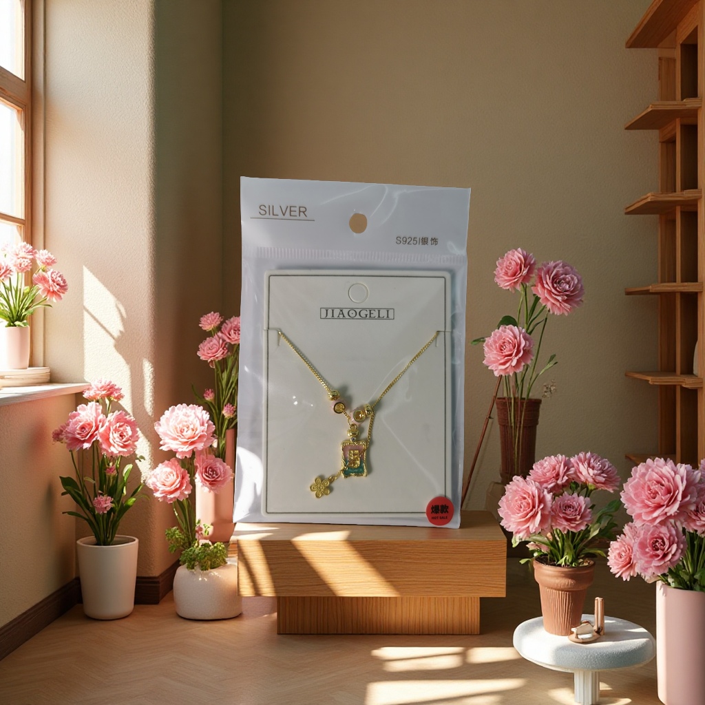 925银项链 时尚简约百搭女款细链吊坠饰品长款送礼优雅潮流