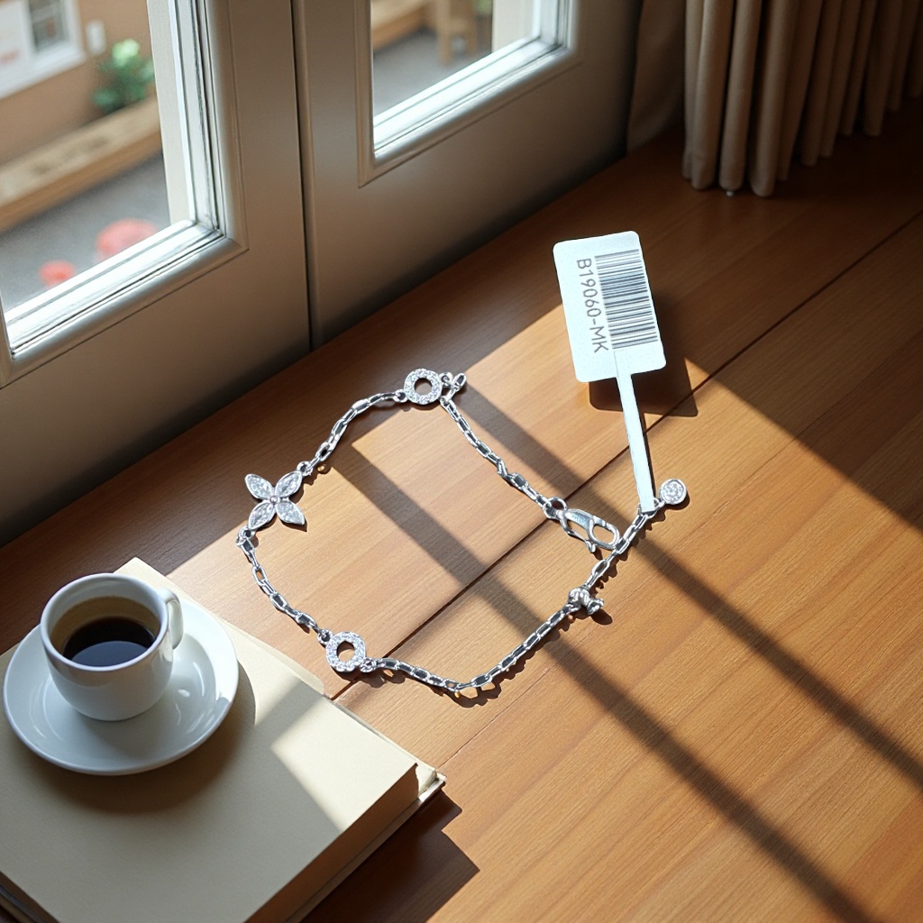 双小圆圈四叶草项链手链时尚情侣配饰简约百搭送礼品