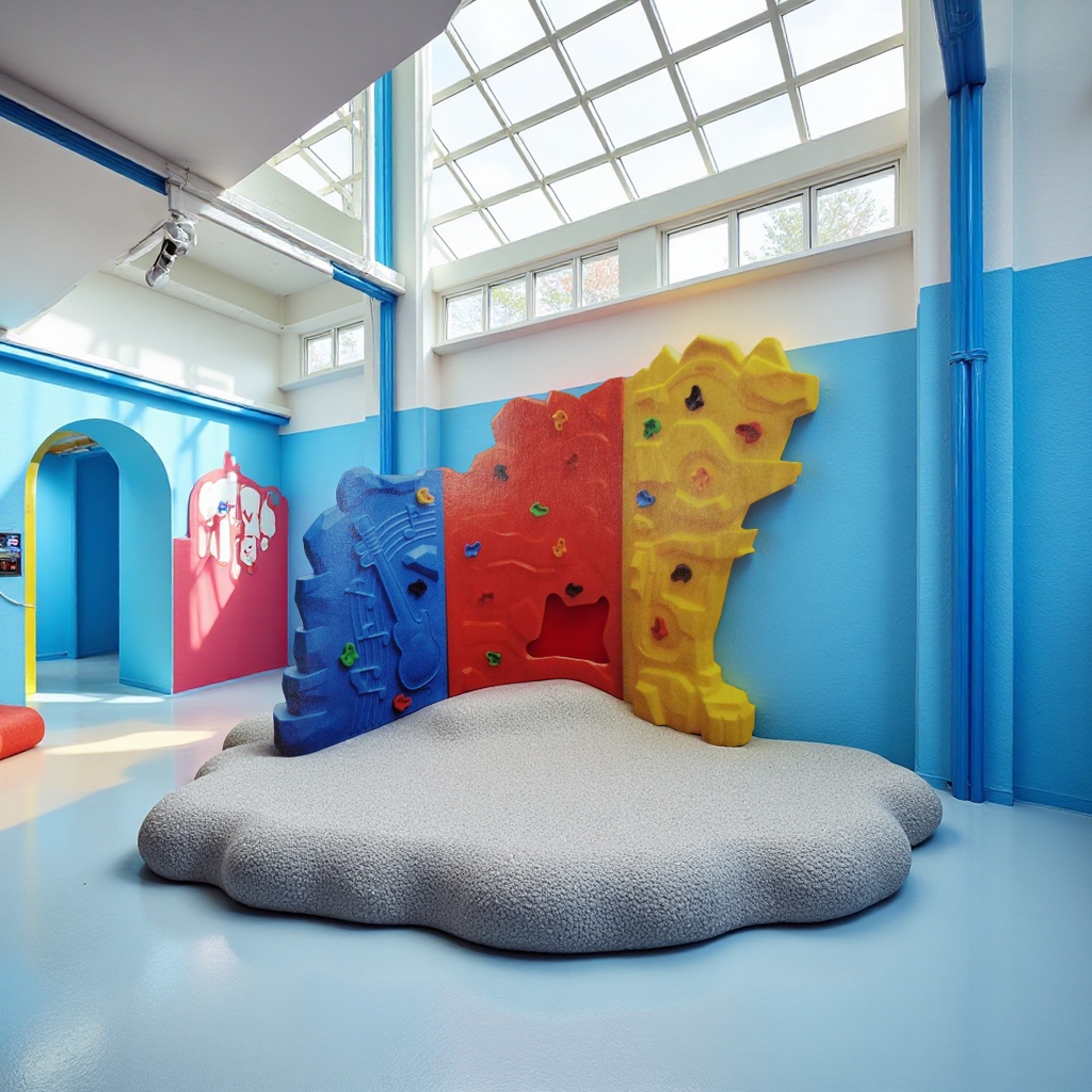 The club's rock climbing training ground offers professional rock climbing experiences suitable for beginners both indoors and outdoors for sports and entertainment Application Scenario