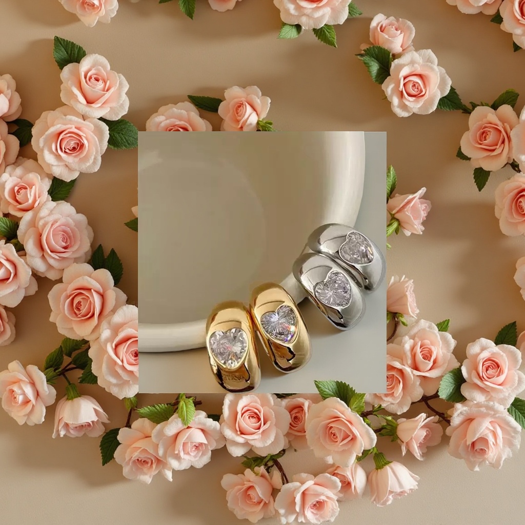 耳环 时尚简约金属耳饰女气质百搭耳钉耳坠个性潮流配饰

