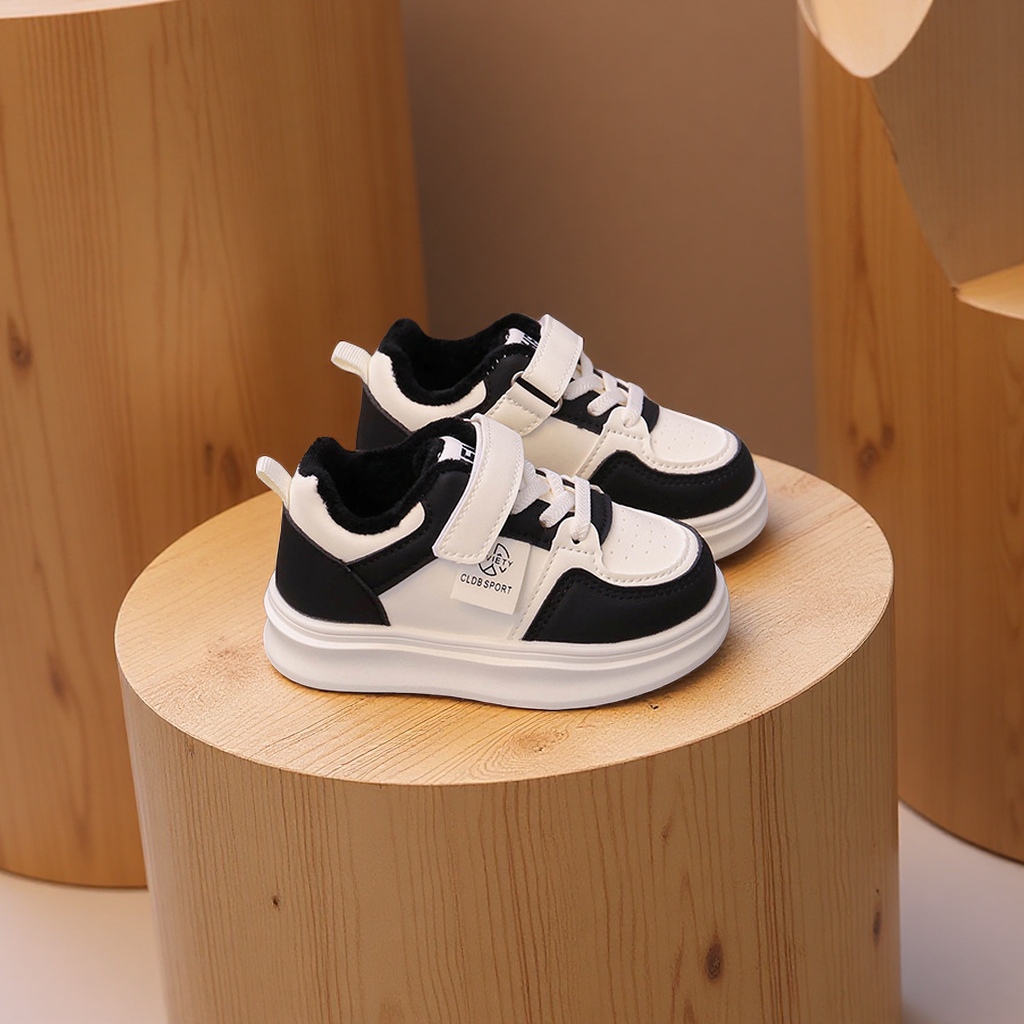 儿童秋冬二棉鞋2025新款男童女童软底加绒运动休闲鞋韩版宝宝小白鞋运动户外童鞋