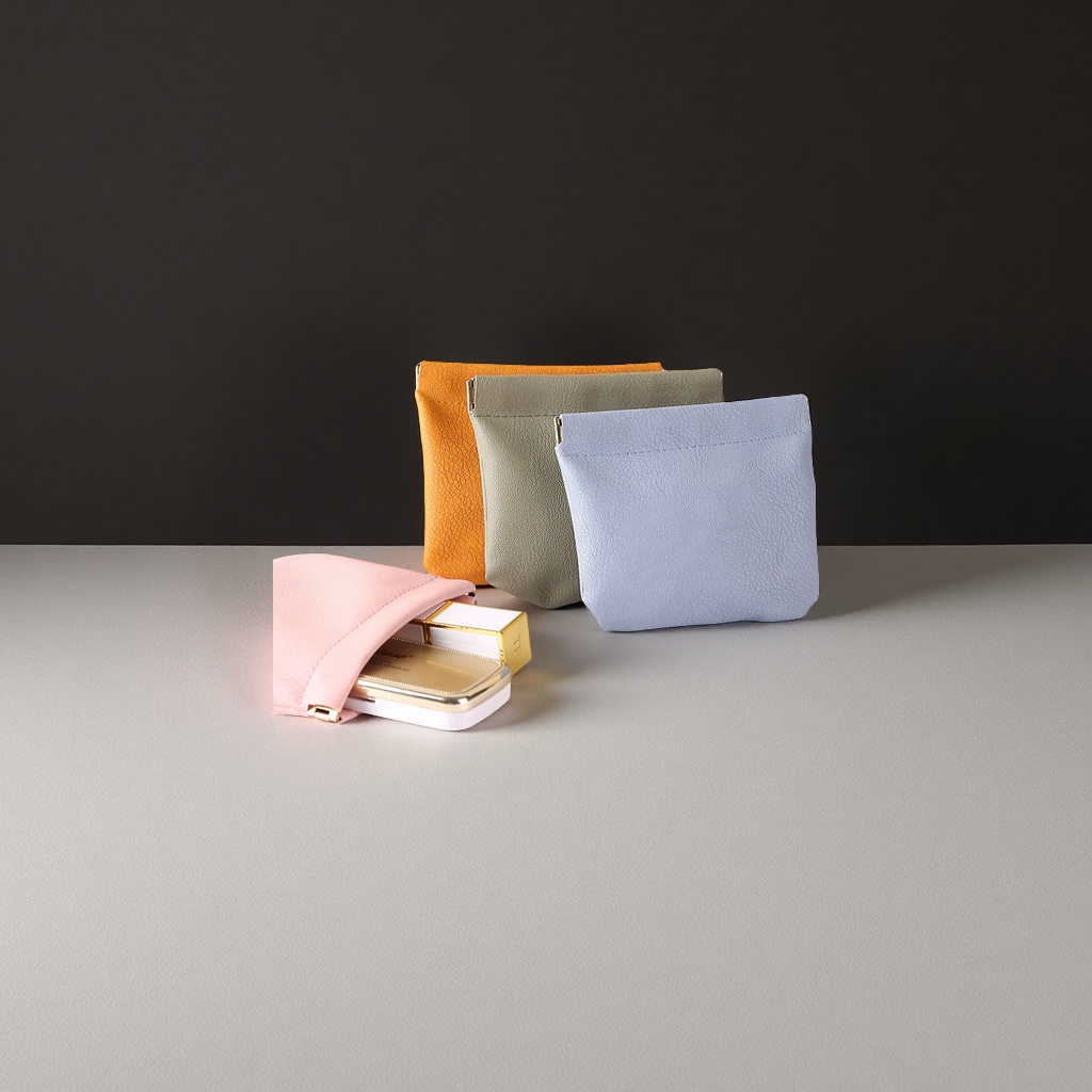 弹簧口迷你零钱包耳机收纳包硬币包多功能便携小钱包美容护肤彩妆工具套装