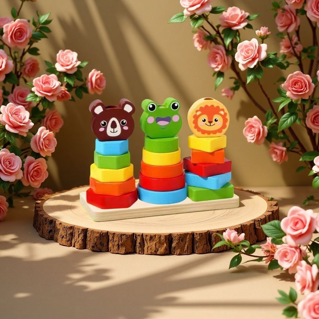 趣味木质玩具益智手工拼装儿童早教启蒙安全环保多款可选