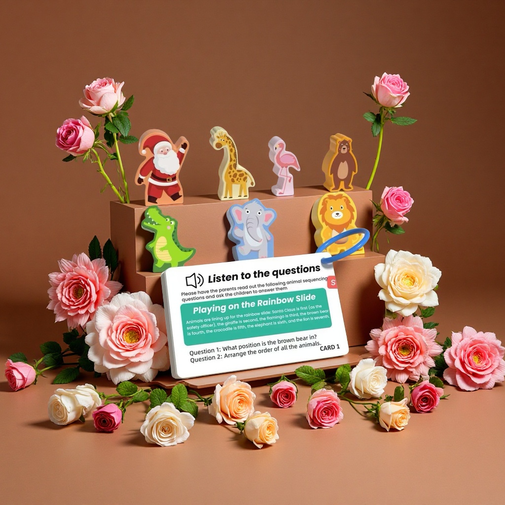 趣味木质玩具益智拼插积木儿童早教手工玩具环保无毒适合3岁以上