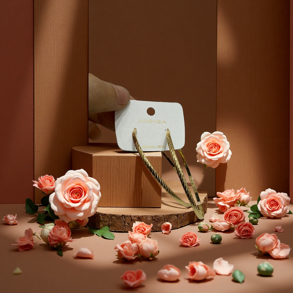 时尚C型大耳环简约大方潮流耳饰个性耳坠女款配饰品新款热卖