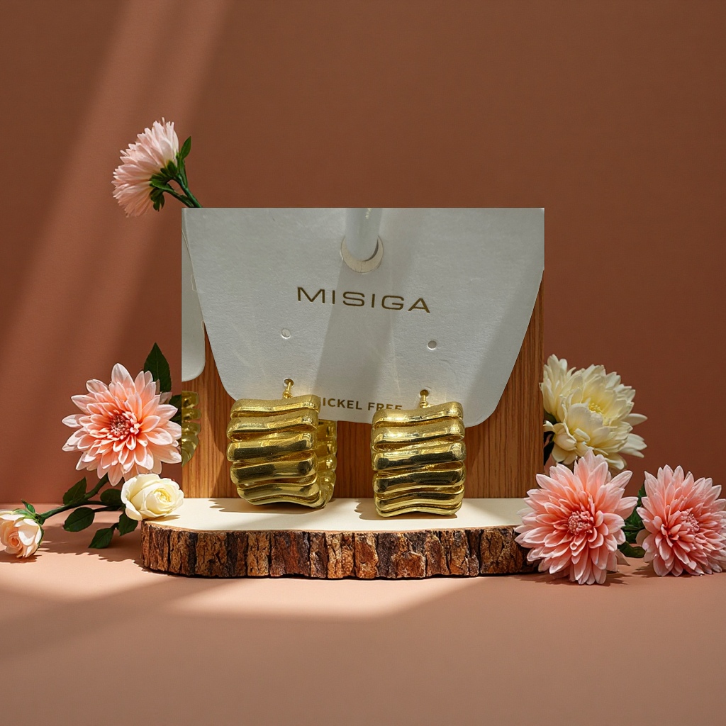 创意C型耳环个性时尚别致潮流耳饰独特风格耳饰品配饰