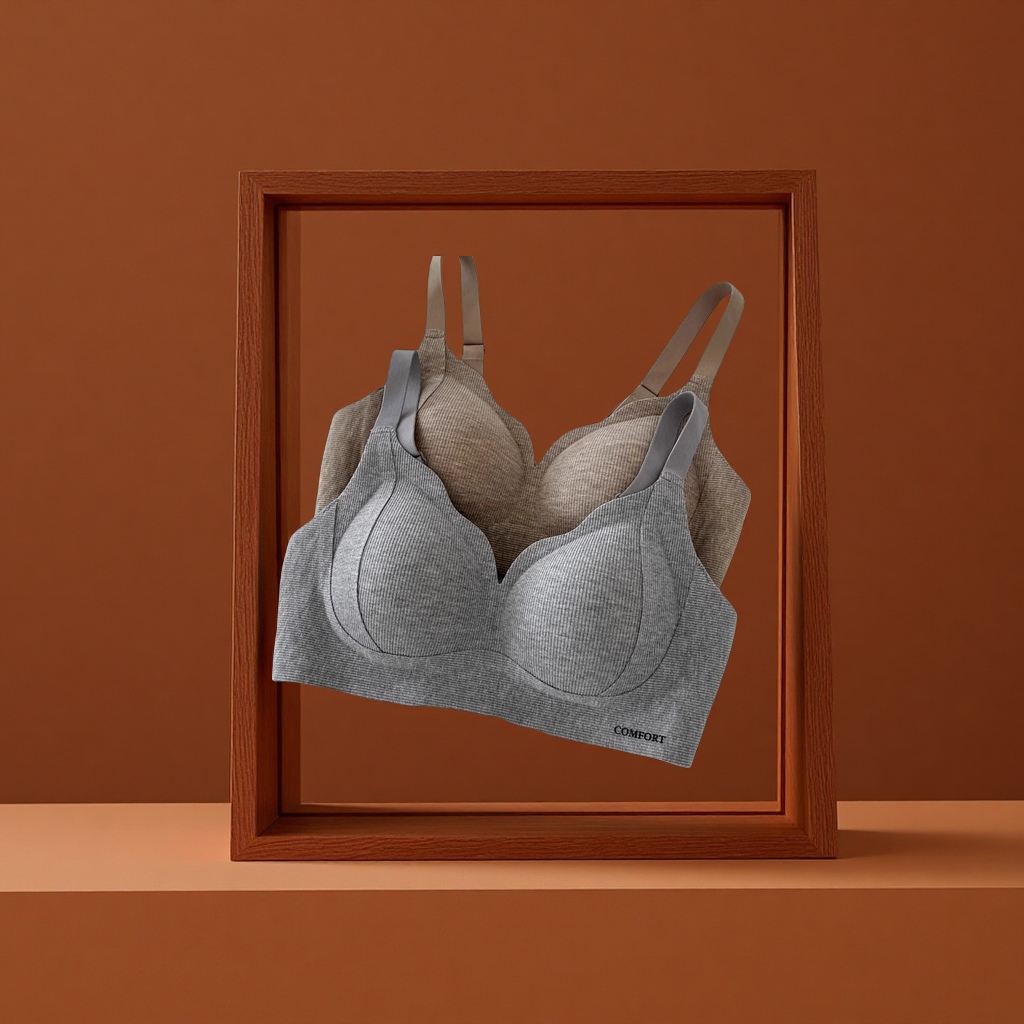 秋冬微磨毛暖肌无痕内衣女无钢圈聚拢提拉收副乳薄款保暖一体裤