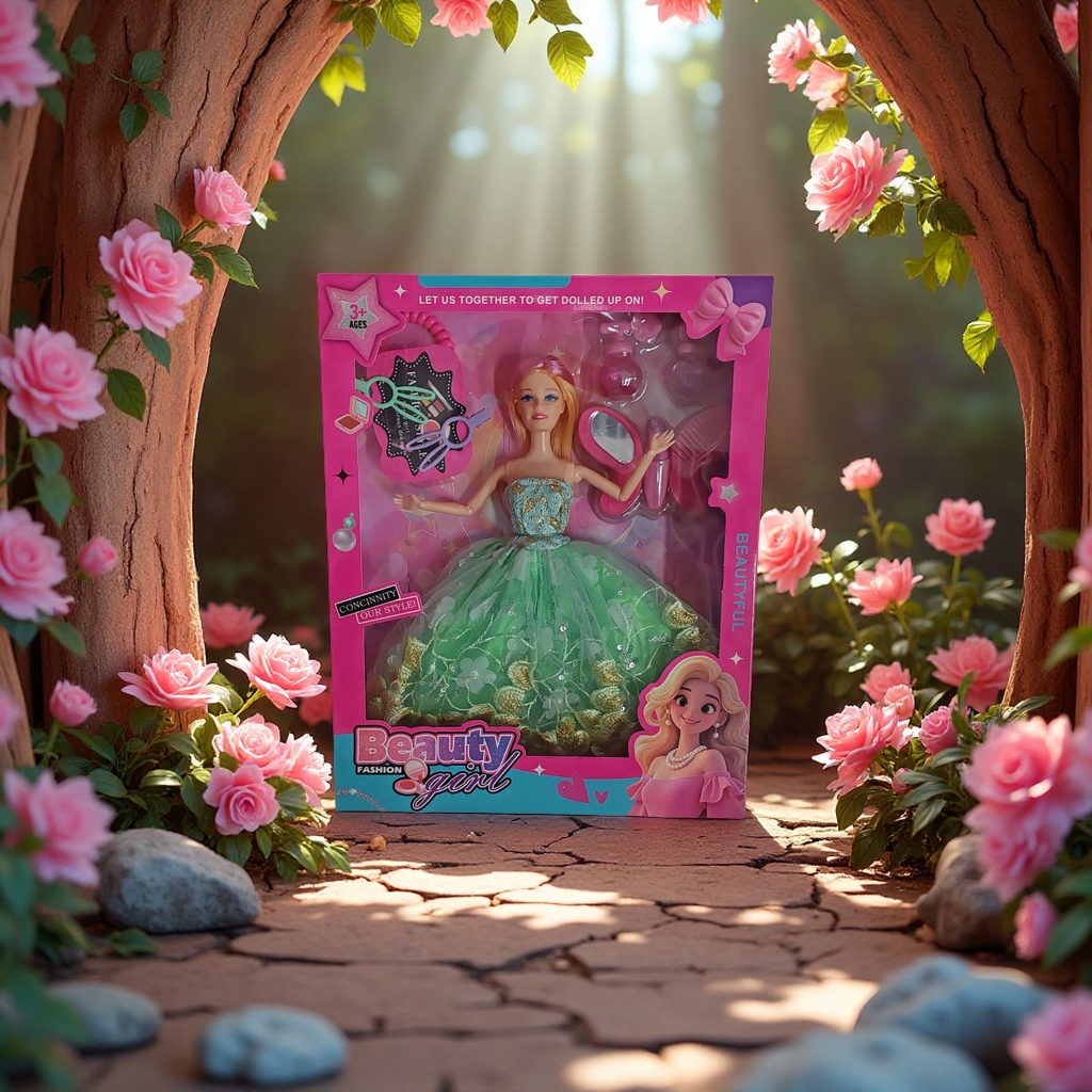 电动音乐娃娃芭比玩具毛绒俄罗斯套娃娃娃衣趣味互动儿童礼物154620394