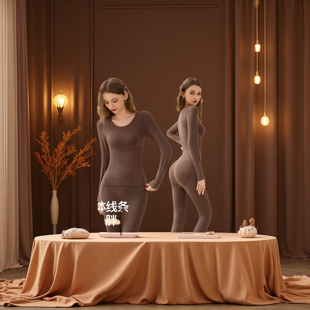 内衣套装保暖/保暖内衣/秋衣秋裤/保暖/羊绒保暖裤产品图