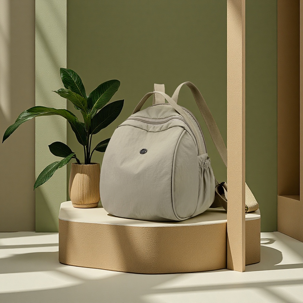 新款跨境通勤休闲背包女大容量轻便学生书包户外旅行简约手拎箱包皮具双肩背包