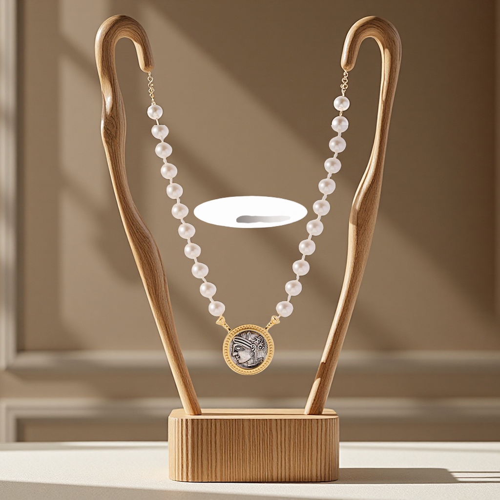 Nasha Glass pearl sweater Chain is a fashionable and versatile, light luxury and high-end commuting accessory necklace for women in autumn and winter Item Picture