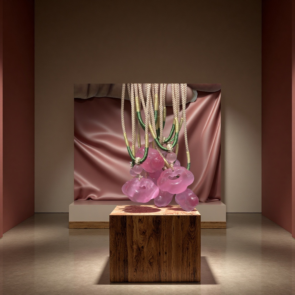 3D纸雕贺卡团扇毛根毛绒国潮工艺品纸质展示台创意手工节日礼物