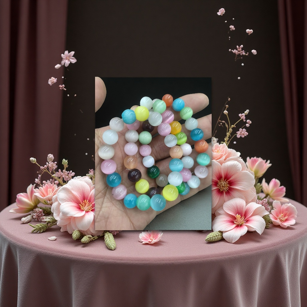 猫眼石宝石手串文玩手串多款手链饰品详情图1