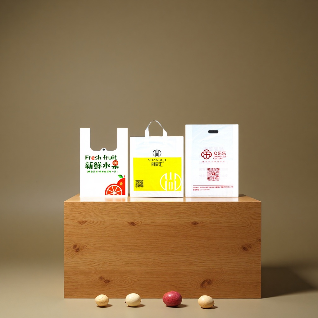 定制logo塑料袋打包袋外卖水果零食超市购物背心袋四指烘焙包装袋子塑料背心袋