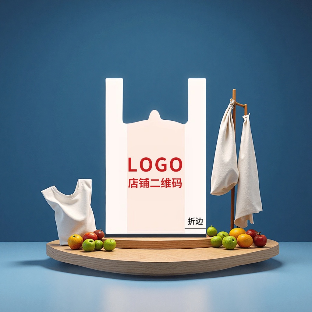 马夹袋批发/背心袋塑料/全降解购物袋/背心式塑料袋/外卖袋塑料细节图