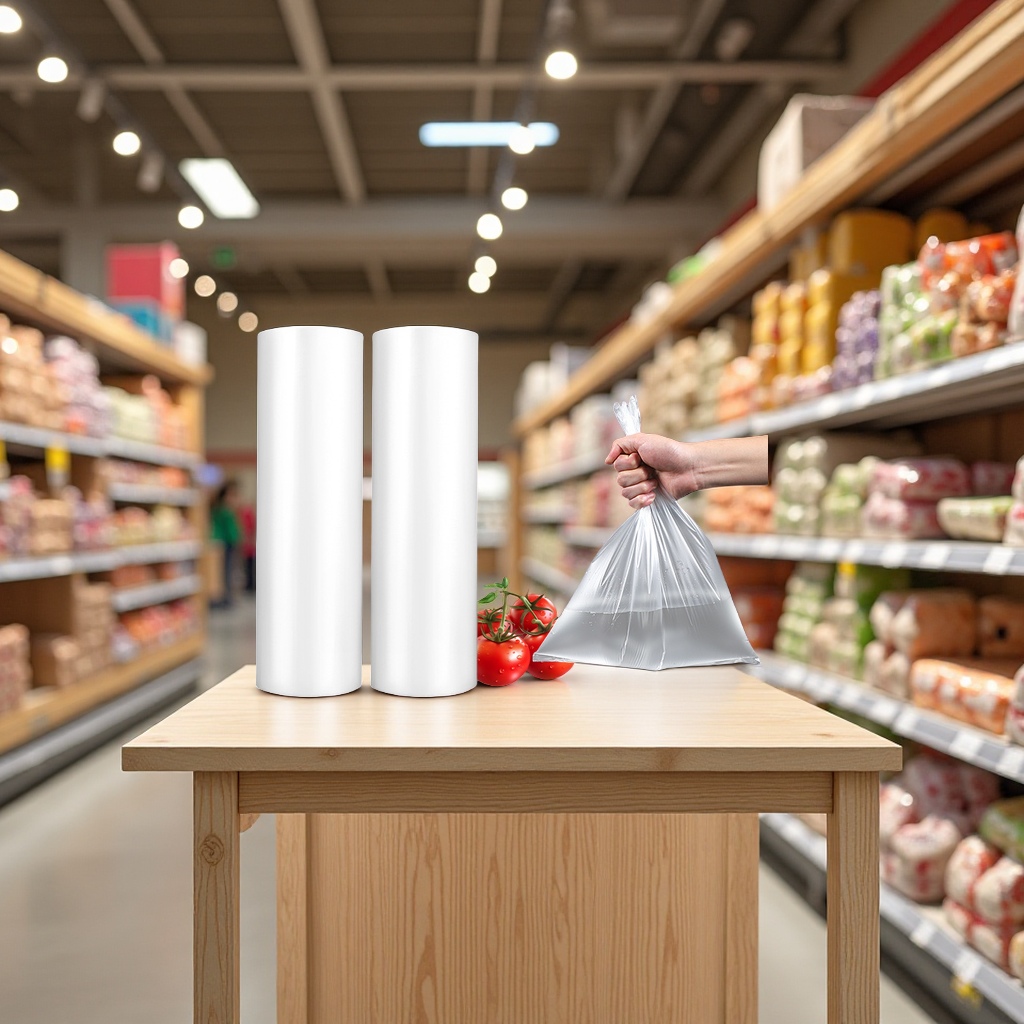 超市连卷加厚食品级塑料袋大号保鲜袋商用手撕包装袋购物用