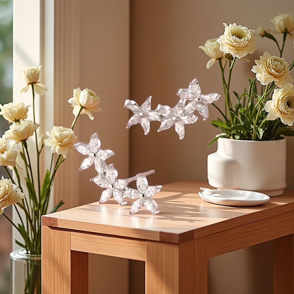 时尚锆石耳环耳饰简约耳环女士气质百搭耳饰品潮流耳环款式细节图