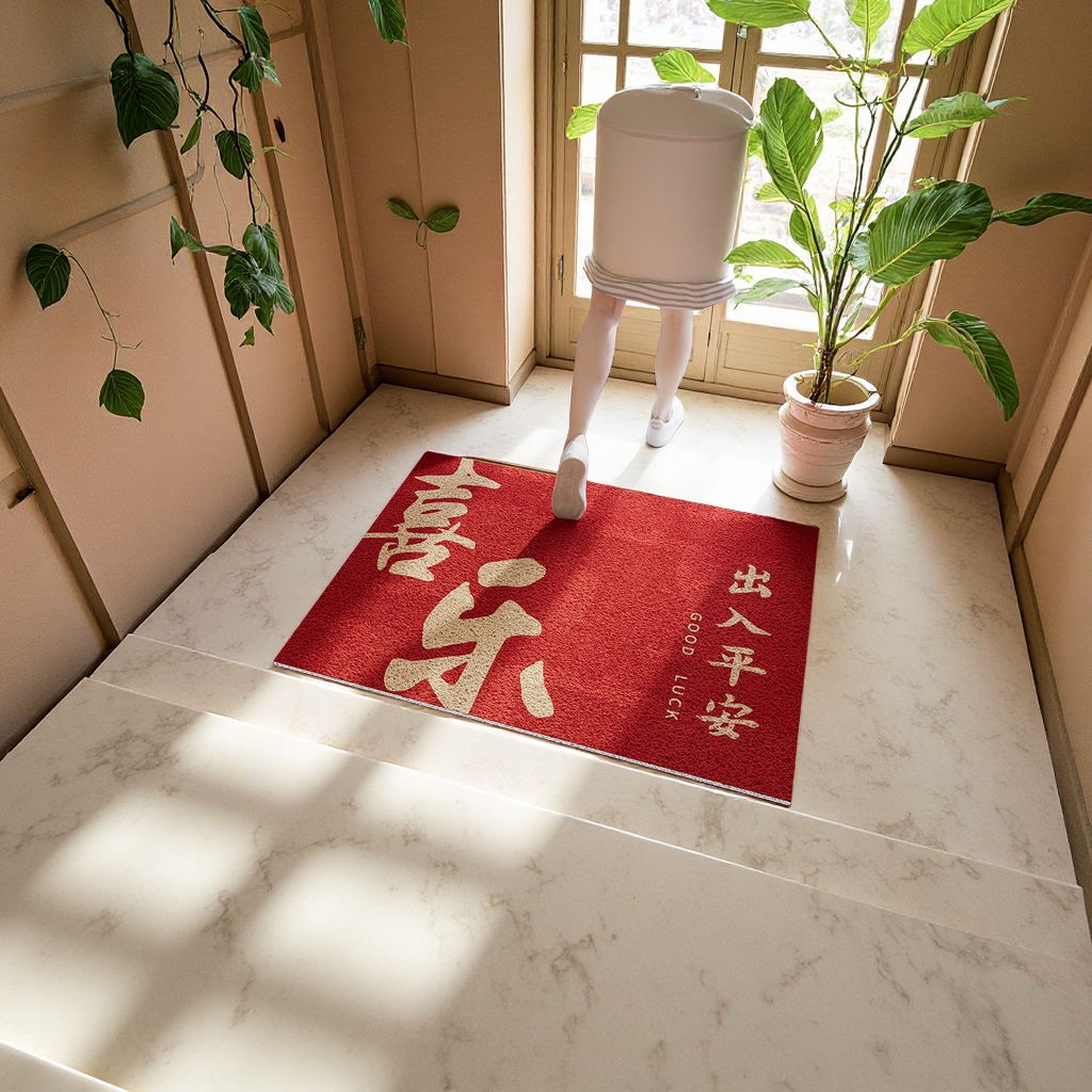 出入平安防滑门口垫丝圈脚垫家用室外入户门地毯门垫子门口脚垫地垫