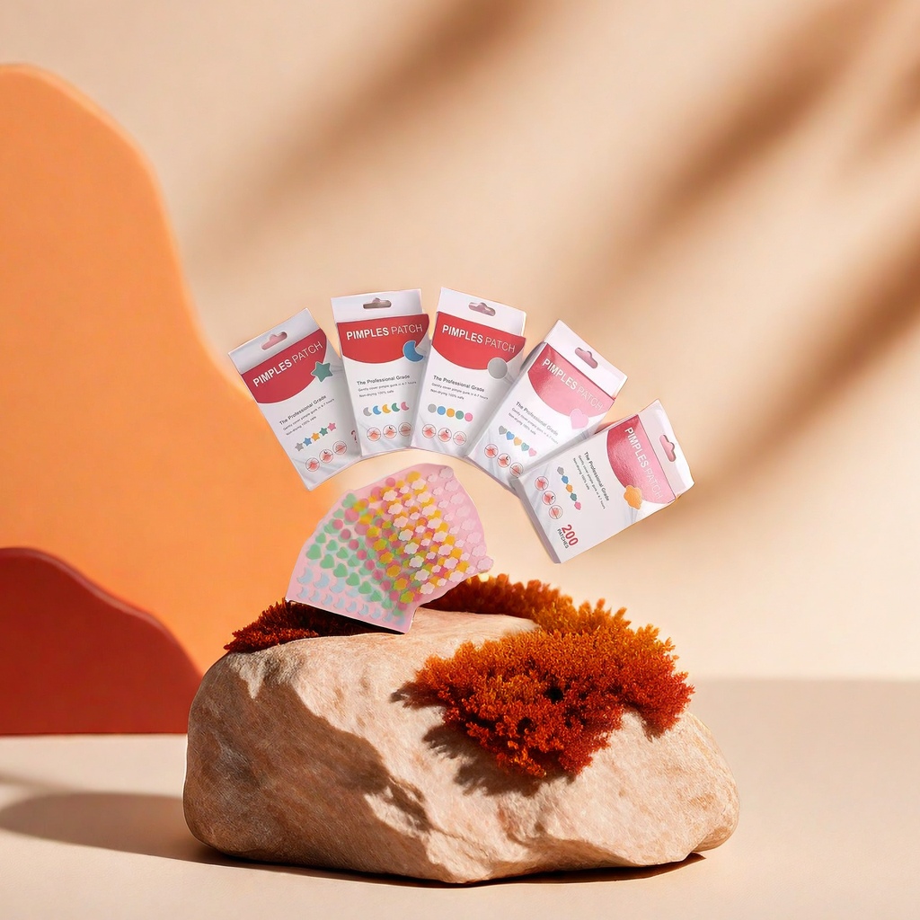 亚马逊热销彩色痘痘贴水胶体外贸批发40粒28粒痘贴PE痘痘修复贴跨境供应