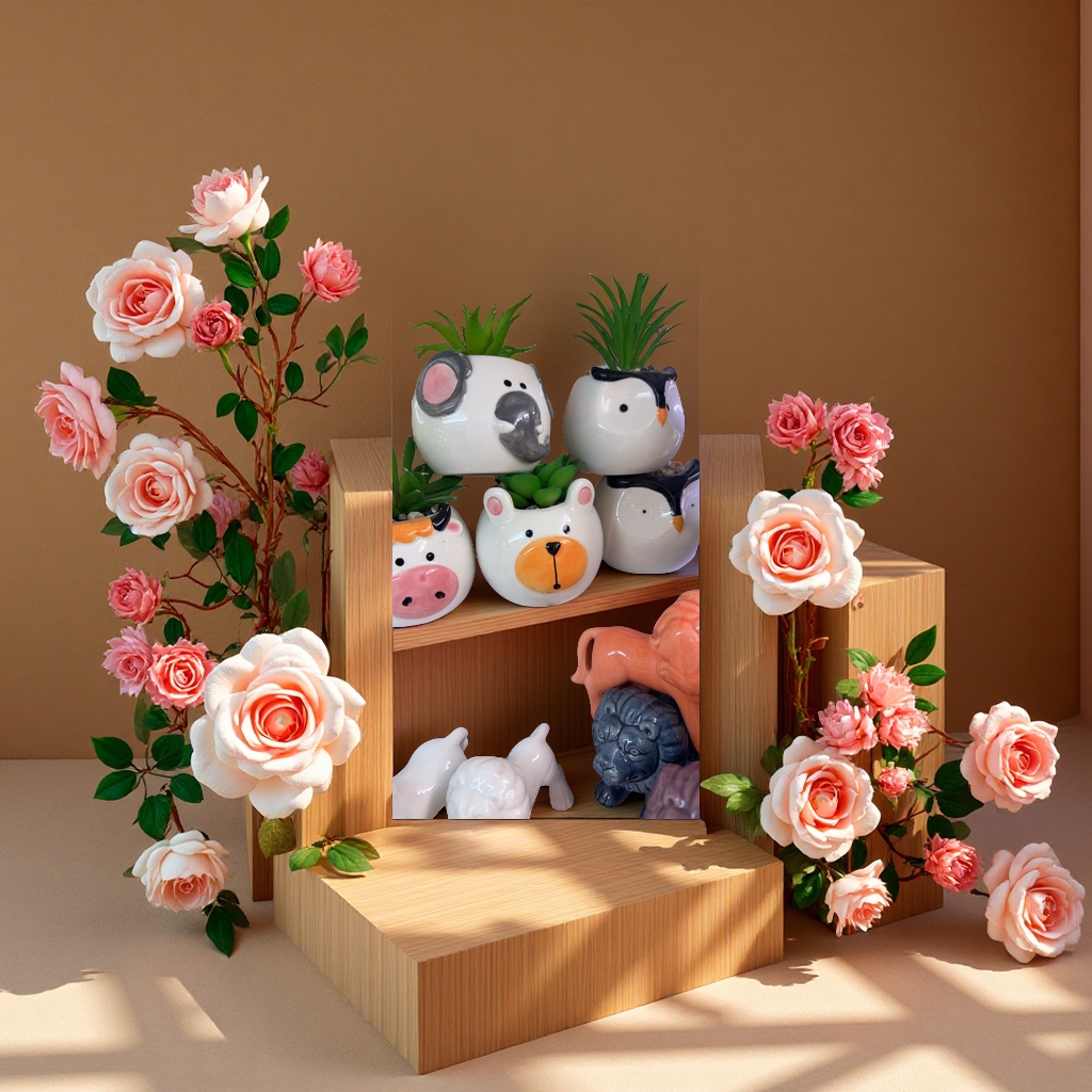 创意存钱罐储蓄罐儿童卡通存钱盒零钱罐存钱筒储蓄器家用财务用品可以当摆件放办公桌