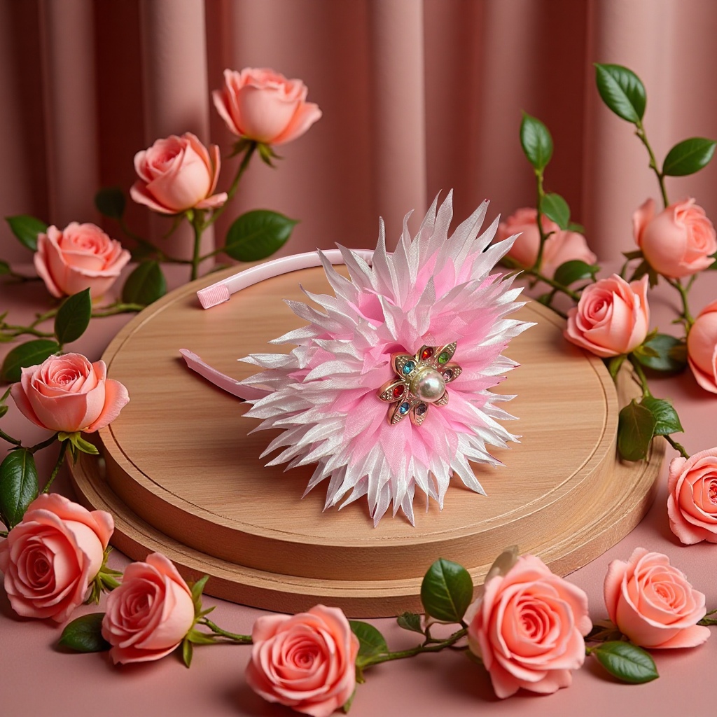 Children's large flower hair clips, cute cartoon hair clips, baby hair accessories, headwear, hair clips, hair accessories, children's hair accessories details Picture