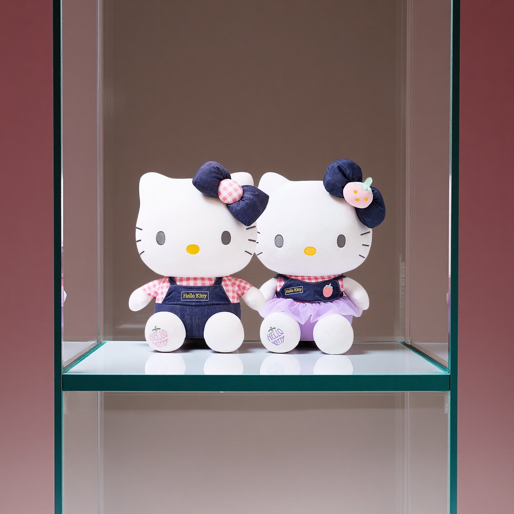 正版hellokitty凯蒂猫毛绒玩偶大号礼品批发活动布艺公仔抓娃娃机玩具