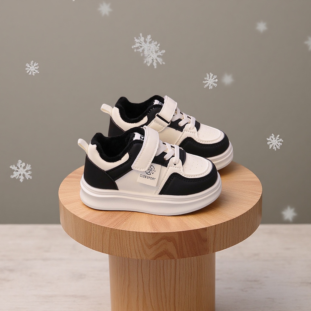 儿童秋冬二棉鞋2025新款男童女童软底加绒运动休闲鞋户外运动鞋