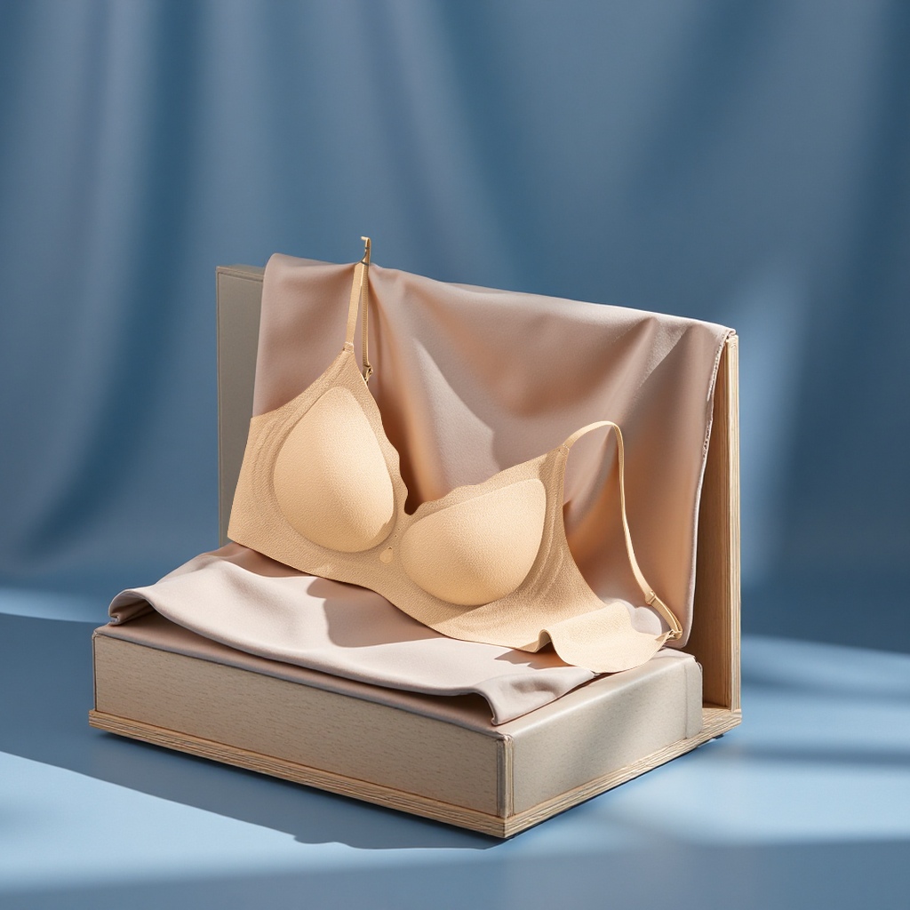 内衣冰丝无痕/内衣/文胸女无肩带性感/华歌尔背心式文胸/大码内衣产品图