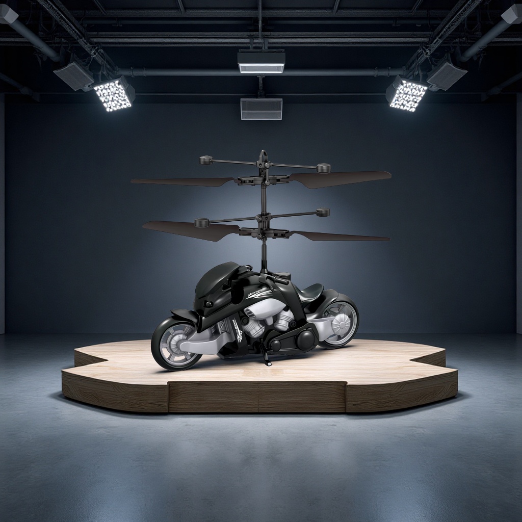 手势感应飞行器智能悬浮飞行器摩托车感应飞机发光玩具