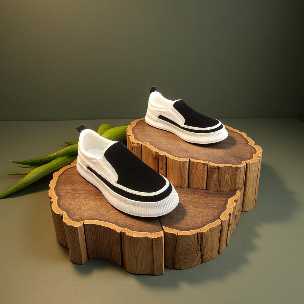 春季男士透气帆布鞋2025新款百搭厚底一脚蹬休闲潮鞋平底鞋女式休闲单鞋