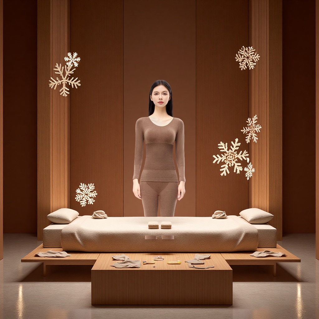 保暖套装实物图