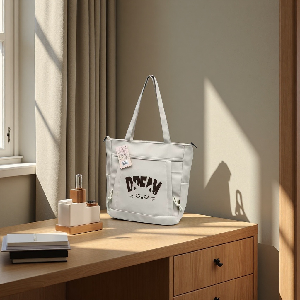 补课袋，挎包细节图