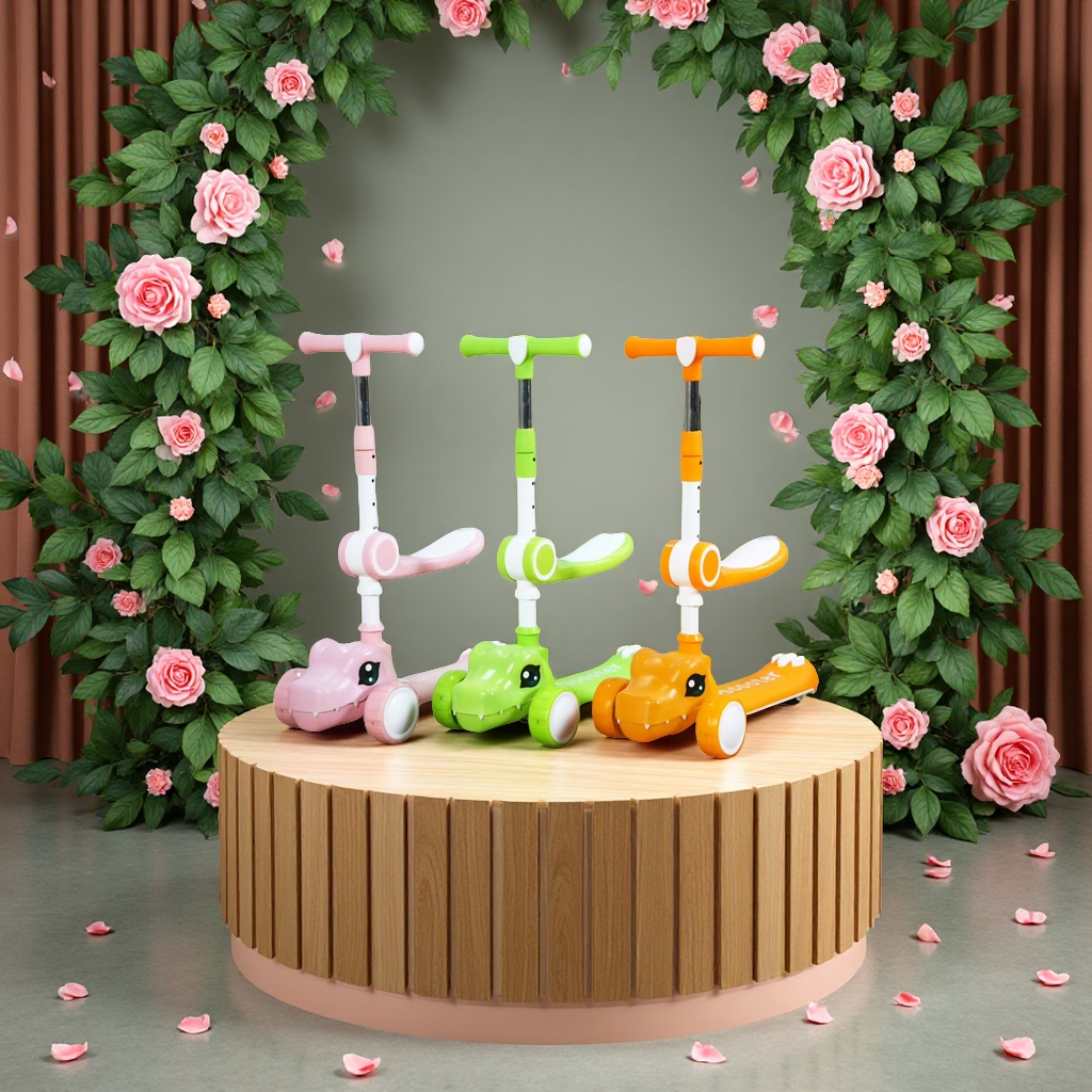 儿童滑板车可调节三轮滑行玩具安全轻便成人儿童两用款