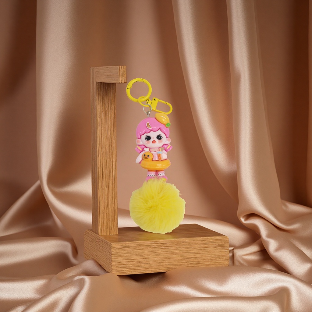 西高地兔子挂件婴儿推车钥匙扣玻璃挂饰挂件可爱卡通挂饰适用儿童用品