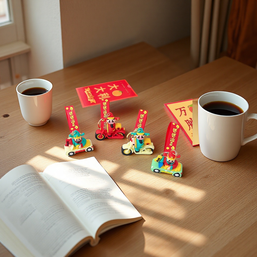 财神爷钥匙扣挂件吉祥物创意车挂挂饰财运提升礼品装饰品