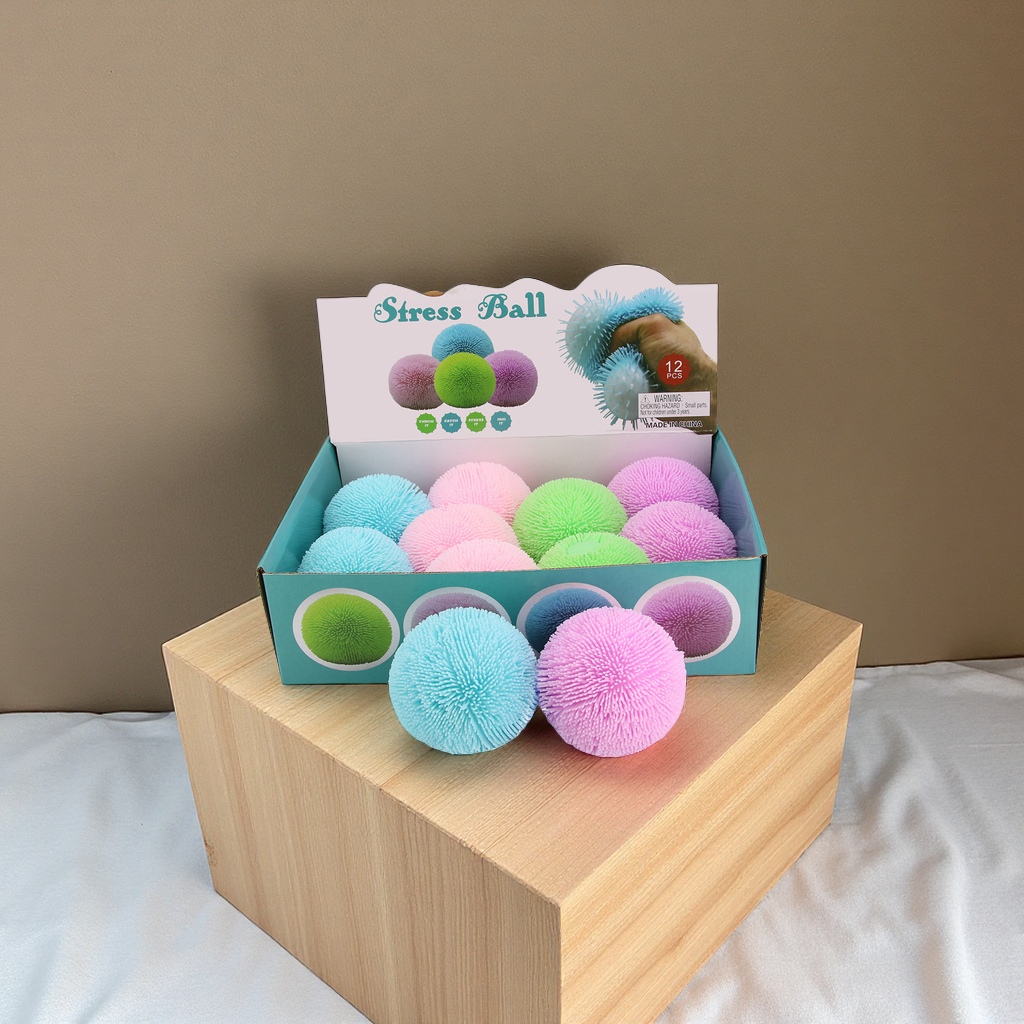 欧美跨境TPR大号PVA毛毛球捏捏乐减压玩具细毛球出口专供新奇特玩具