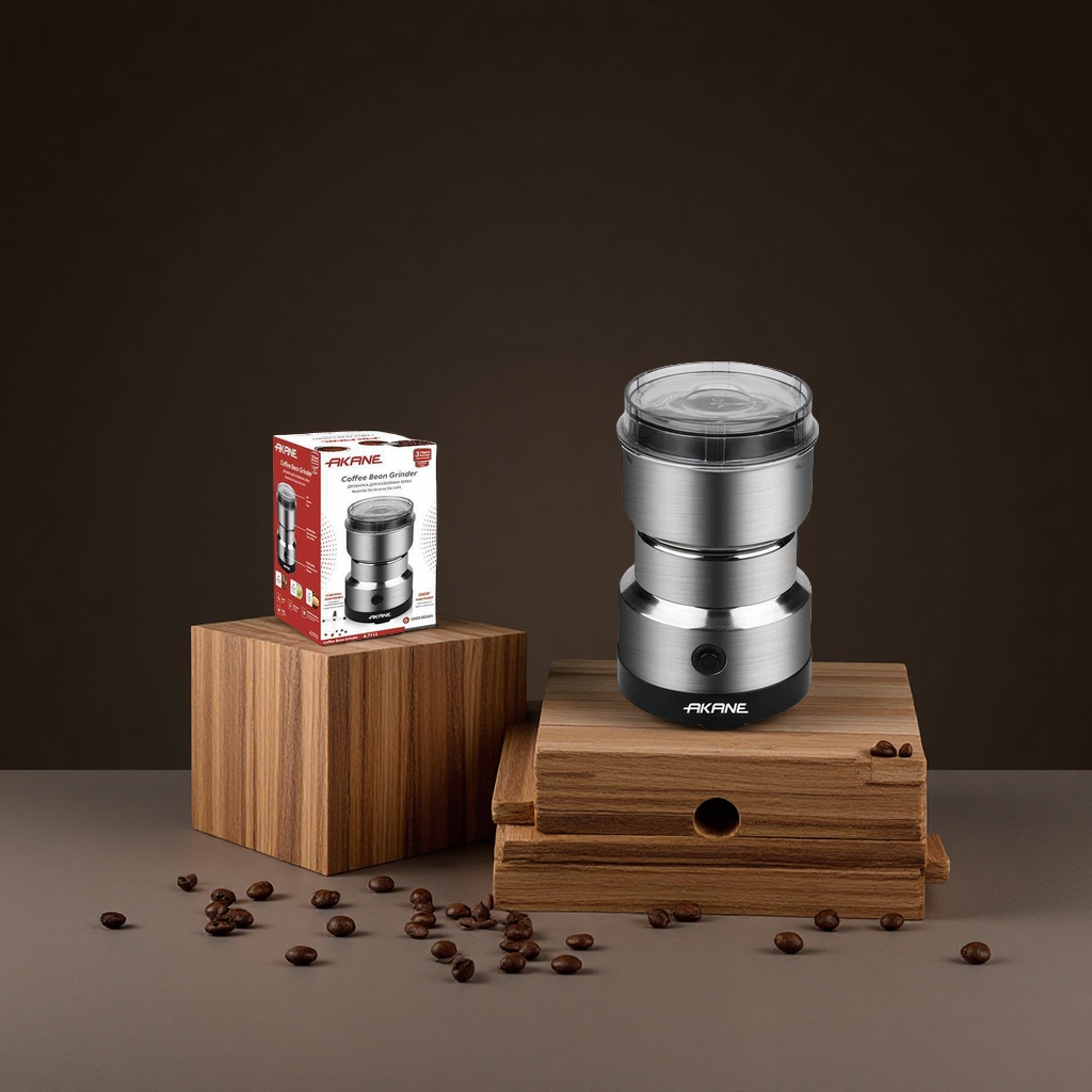 AKANE cross-border European standard household electric coffee grinder, portable dry grinding equipment for grains and cereals, commercial coffee grinder, food and beverage processing