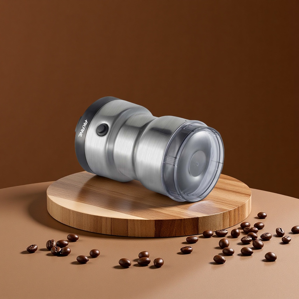 AKANE cross-border European standard household electric coffee grinder, portable dry grinding equipment for grains and cereals, commercial coffee grinder, food and beverage processing Specification image