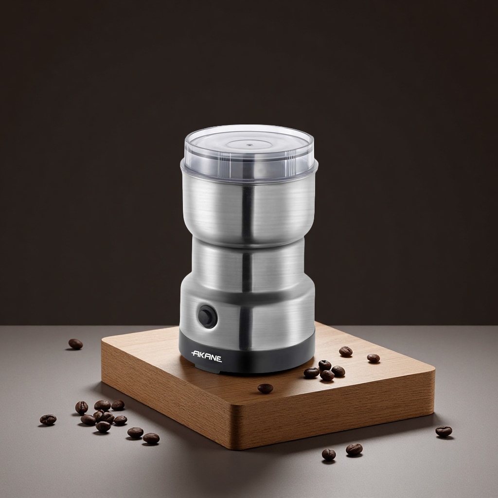 AKANE cross-border European standard household electric coffee grinder, portable dry grinding equipment for grains and cereals, commercial coffee grinder, food and beverage processing Item Picture