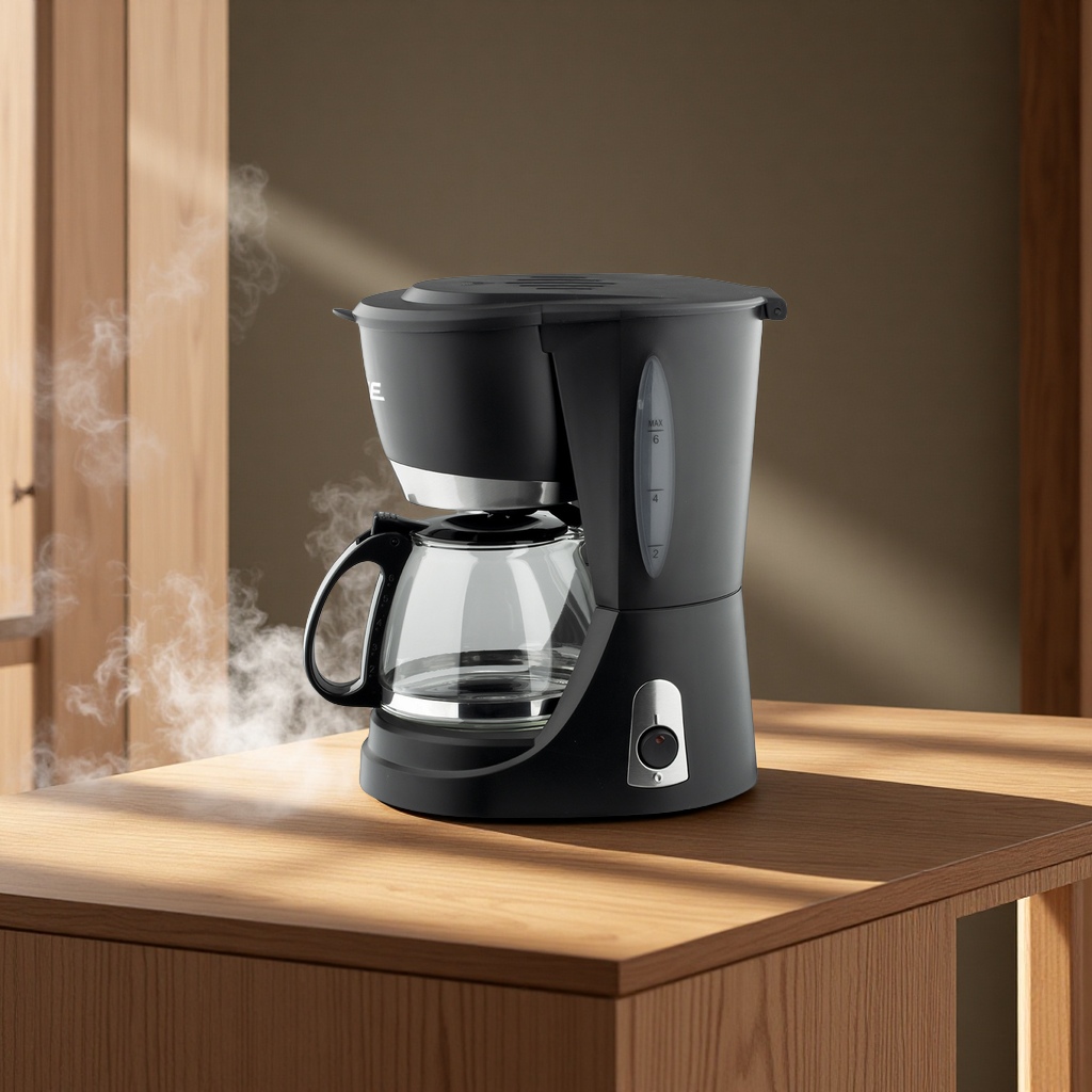 AKANE cross-border European standard household coffee machine, drip type small heating Arab-style kitchen appliance coffee pot details Picture