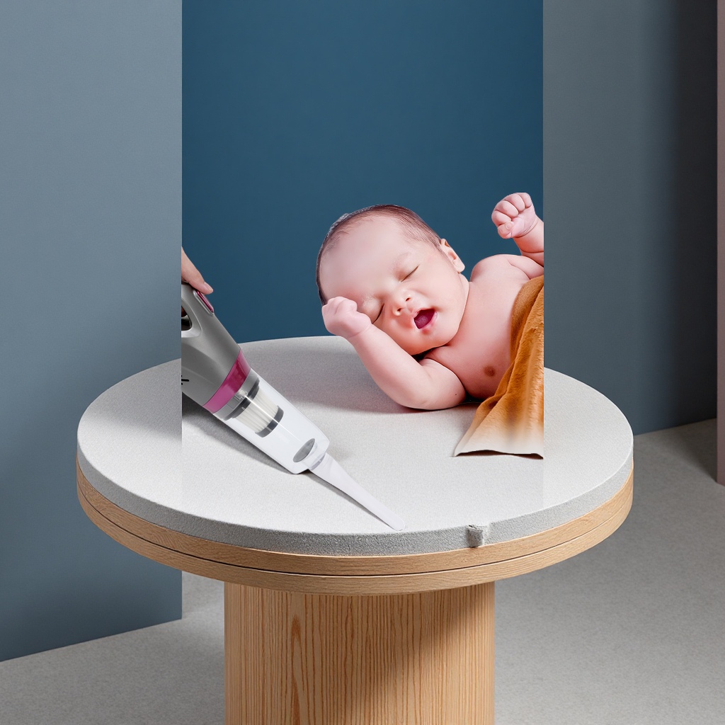 Portable handheld vacuum cleaner, wireless charging for car and home use, mite and dust removal, small and powerful portable carpet cleaner Application Scenario