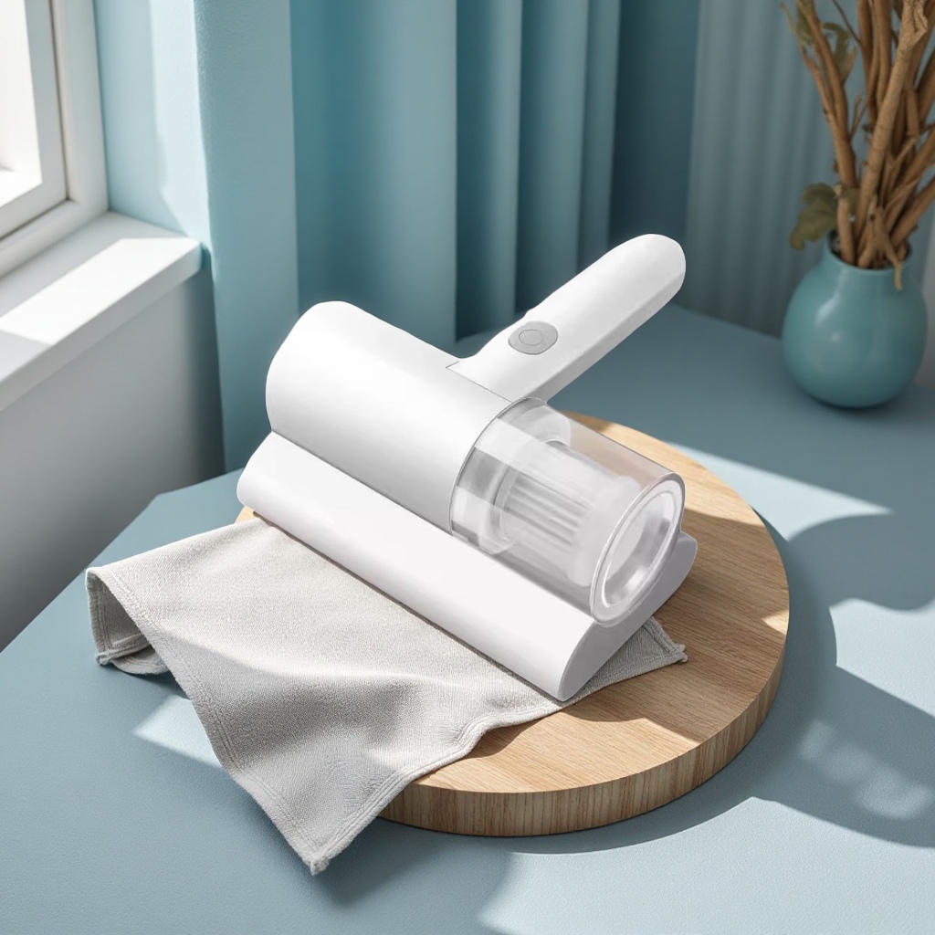 Small handheld vacuum cleaner, wireless mite remover, portable dust and mite removal device for home dormitories, flagship store model Application Scenario