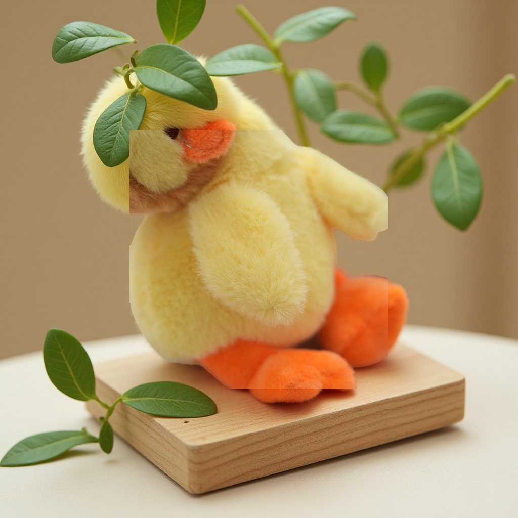 Wholesale of plush keychains with tilted heads, cute little dolls, fabric figurines, gifts, bags, pendants, and simulation toys. Bulk purchase Specification image