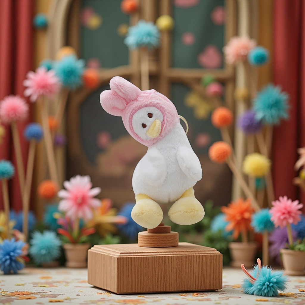 Wholesale of plush keychains with tilted heads, cute little dolls, fabric figurines, gifts, bags, pendants, and simulation toys. Bulk purchase Item Picture